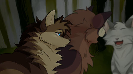Half body w/ rendering (x3) + scene